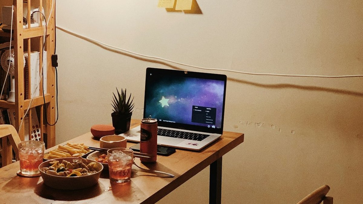 Space-saving standing desk setup for small apartments